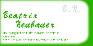 beatrix neubauer business card
